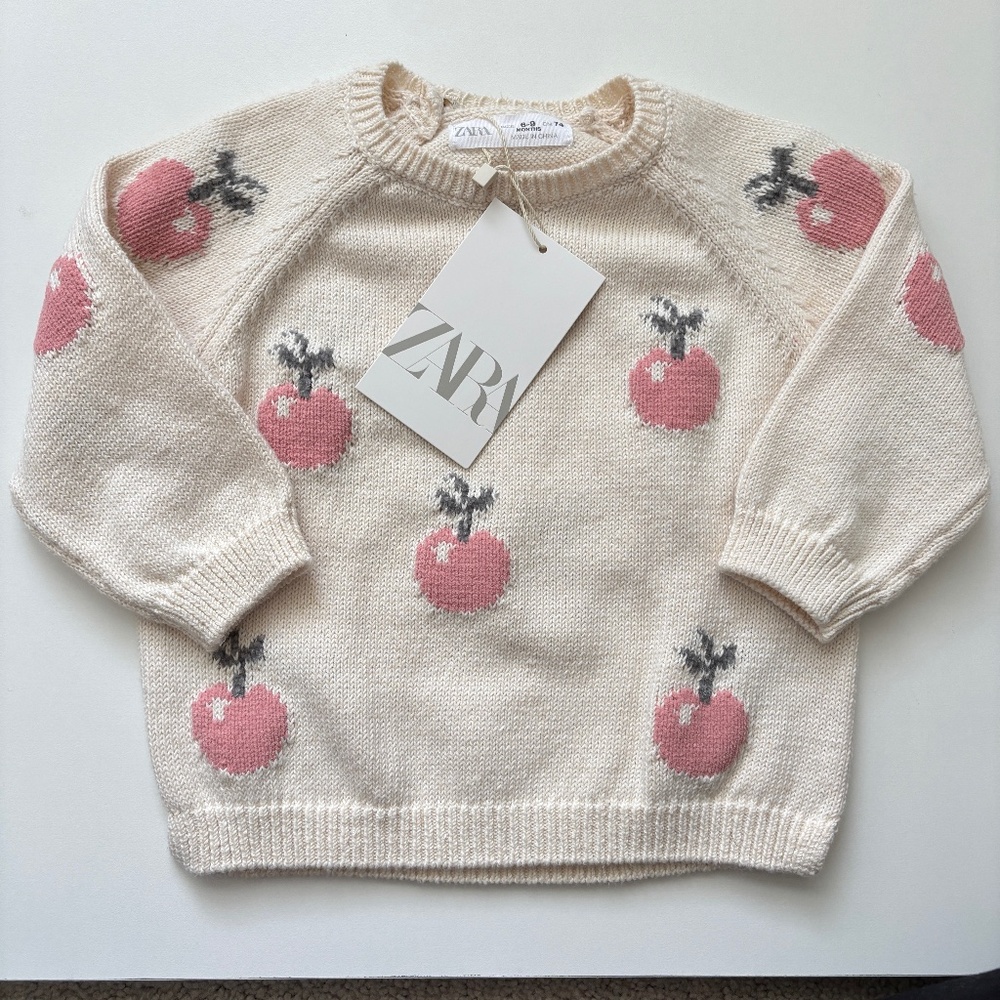 Zara Baby Girl Apple Sweater